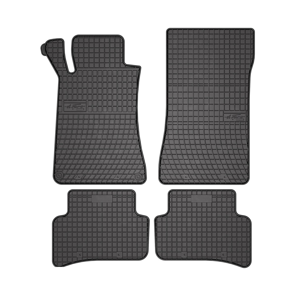 Mercedes C Class Floor Mats - Omac - El Toro - Black - '01-'09 Mercedes C Class Floor Mats - Omac - El Toro - Black - '01-'09